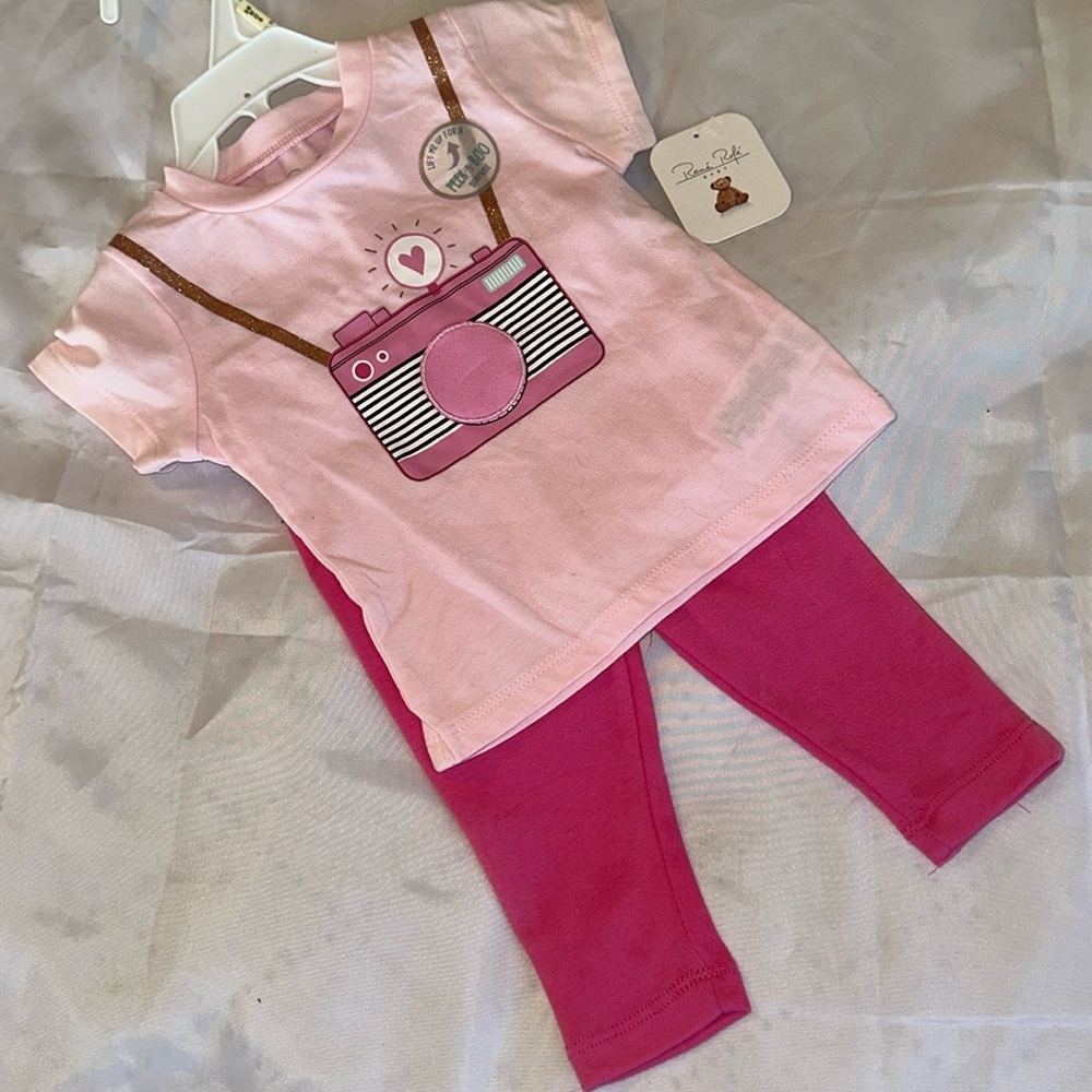Rene Rofe‎ Set Size 3-6 Months Camera Mouse Photographer Peek A Boo Baby NWT New